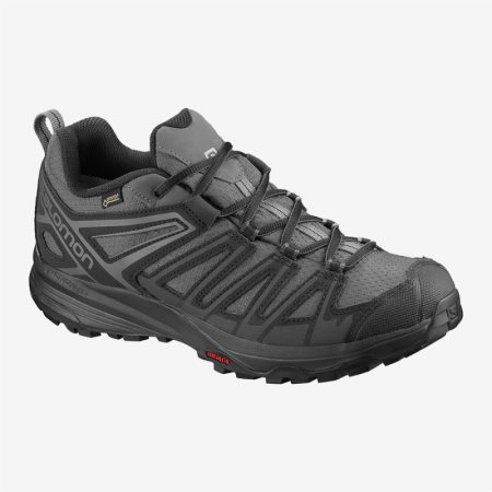 Salomon X CREST Mens Hiking Shoes Black UK OARG